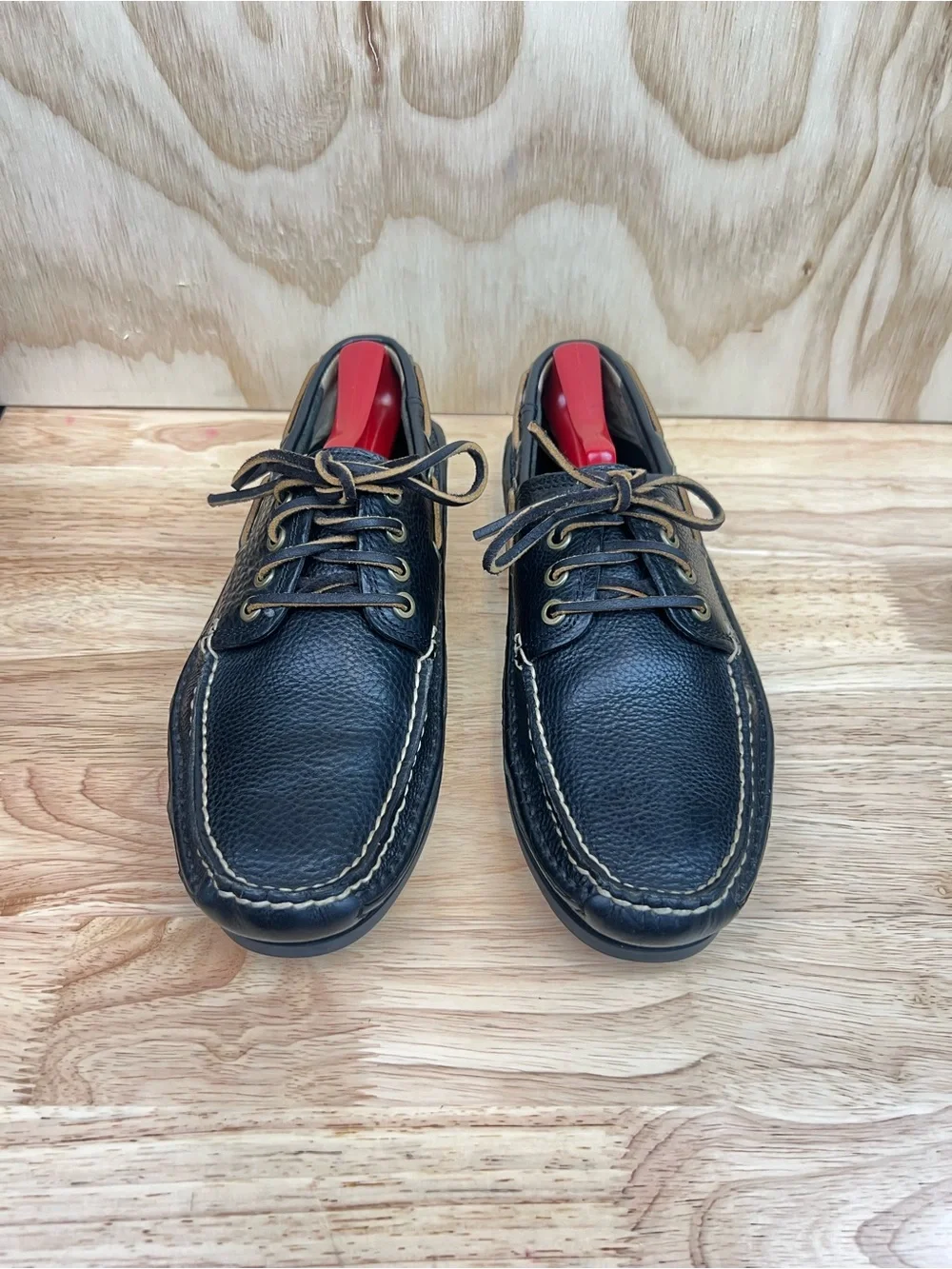 Frye Boat Shoes Size 8.5 Black Leather Loafers #Preppy #Loungewear
